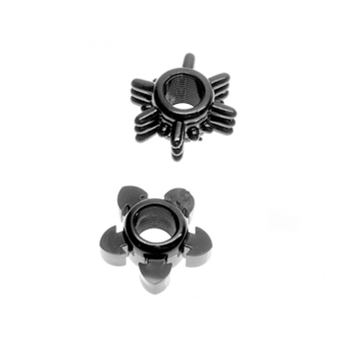 A pair of black restriction rings