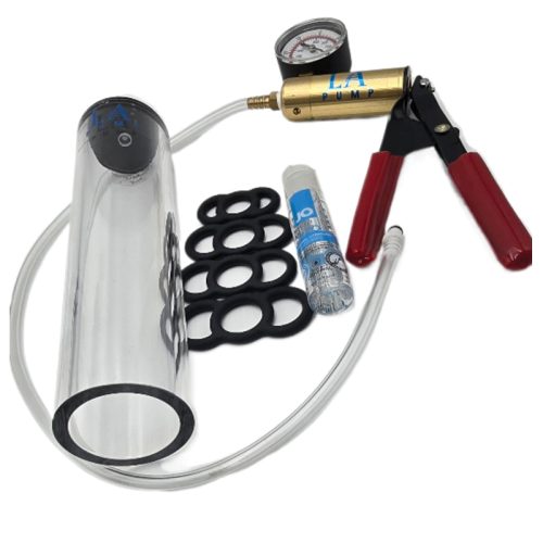 Image of Thickwall Cylinder, deluxe pump with gauge, restriction rings and bottle of lubricant