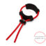Front view of red adjustable c ring
