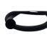 Close up image of black silicone hose showing the inner diameter