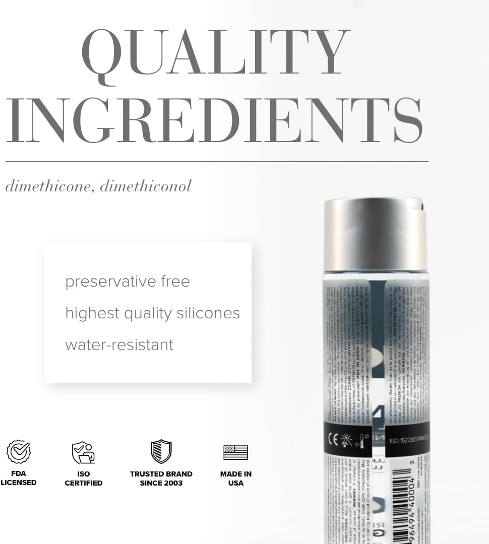Marketing image showing bullet list of ingredients