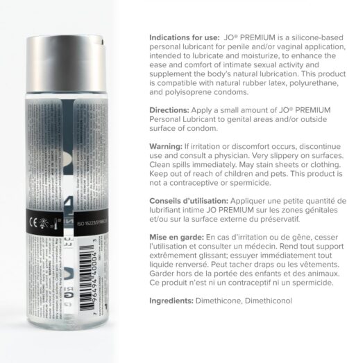 Image of back of bottle with ingredient list