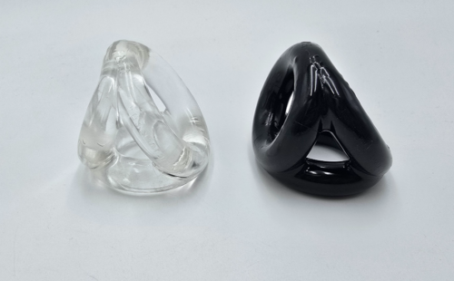 Tri Sport flexTPR performance support ring shown in clear and black